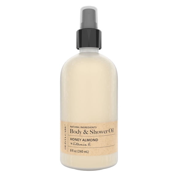Olivia Care Body & Shower Oil - Honey Almond Vitamin E - 8oz