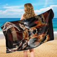 thumbnail image 6 of XYZCANDO American Flag Deer Non-Slip Car Seat Towel Covers, Sweatproof Machine Washable Keep Seats Clean Versatile Car Seat Towel for Trucks SUVs Sedans, 6 of 11