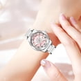 thumbnail image 2 of Binbond Reloj de Pulsera Casual de Cuarzo para Mujer con Eslabones de Acero Inoxidable, Multicolor, 2 of 8