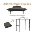 thumbnail image 7 of ChromaCore 8x5Ft Grill Gazebo Replacement Canopy,Double Tiered Bbq Tent Roof Top Cover, 7 of 7