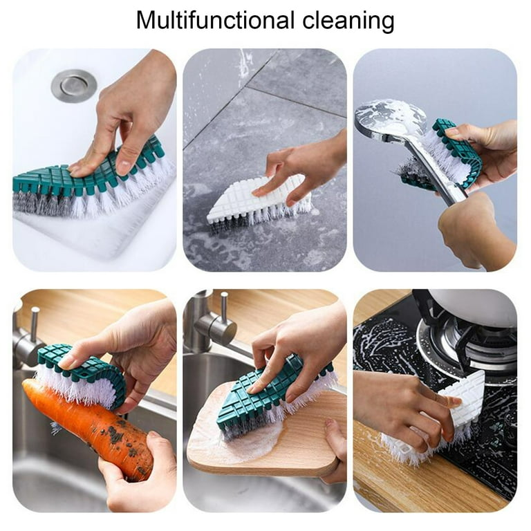 BetterZ Cleaning Brush Bendable Wide Application Plastic Flexible Tile  Stain Scrubber Household Supplies