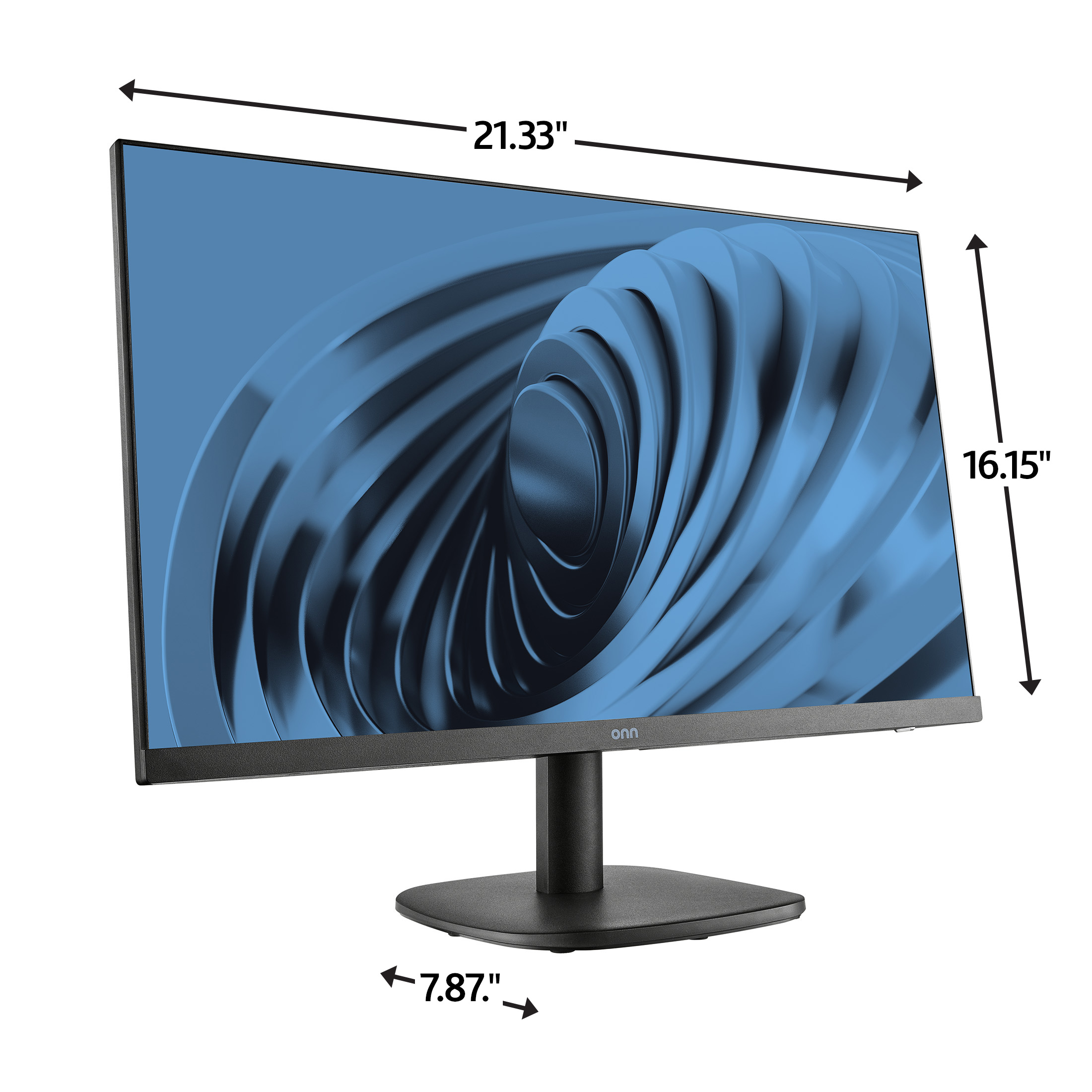 onn Monitor de Oficina 24" FHD (1920 x 1080p) 144Hz con Cable HDMI de 6.07 pies, Negro 6