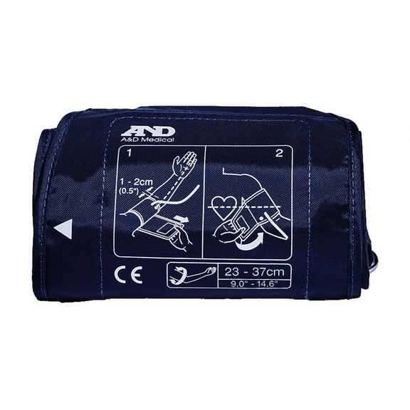 A&D Medical Medium Upper Arm Blood Pressure Monitor Replacement Cuff, Latex-Free, ISO Connector (UA-290A)