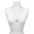 thumbnail image 3 of Delight Jewelry Silvertone Celtic Knot Heart - Square Seal - Red Heart Nurse Strong Zoe Necklace, 3 of 4