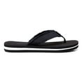 thumbnail image 4 of Men's Soft Flip-Flop Sandals, Light Weight, Shock Proof, Non-Slip, Wide Sole, Canvas Strap, Comfort Thong Slippers for Indoor and Outdoor Beach,Size 8.5-14, 4 of 6