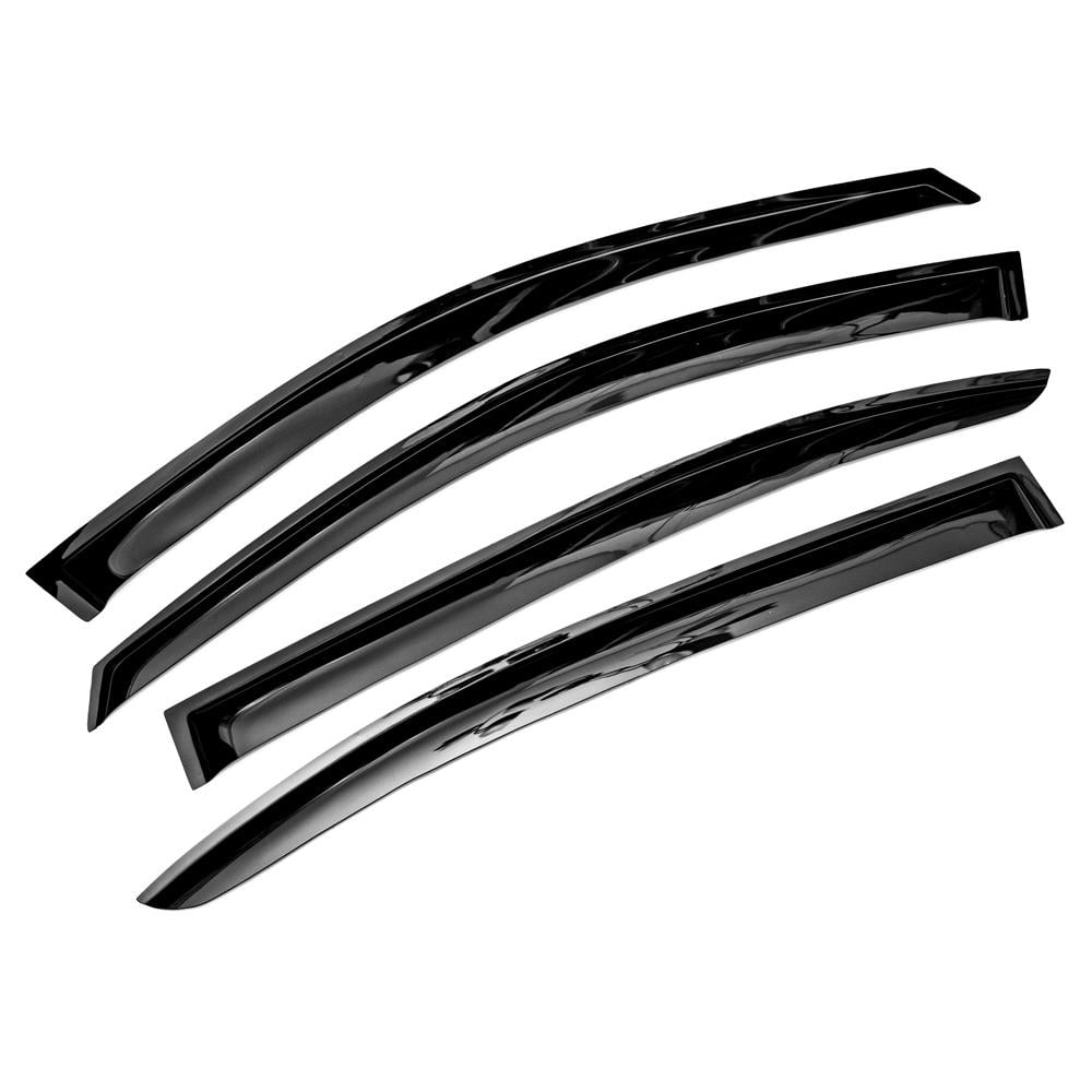 Sizver Smoked Window Visors/Wind Rain Deflector Rain Guard For 2008