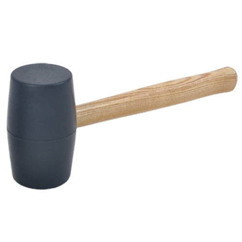 16 Oz Fiberglass Handle Double Faced Rubber Mallet Construction Woodworking Tool