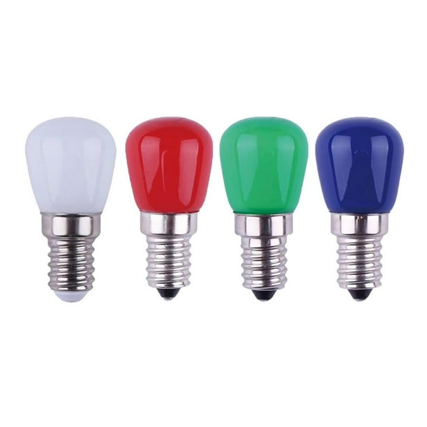 Bombilla E14 3W 220V Colorido LED Lámpara decorativa para nevera (Rojo)