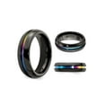 thumbnail image 4 of Mens Titanium Rainbow Anodized Center Band Ring (7mm), 4 of 5