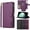 Purple, variant on LC.IMEEKE Case for Samsung Galaxy A37 5G 6.7 inch, 2 in1 Multifunctional Detachable Wallet Phone Case for Men Women with RFID Blocking Wrist Strap Shockproof Protective Case,Red,For Galaxy A37 5G