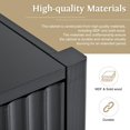 thumbnail image 4 of Black Accent Cabinet, Atumon Storage Cabinet Furniture, Modern Buffet Sideboard, Wooden Accent Cabinet with 4 Doors, Accent Storage Cabinet for Entryway Hallway Living Room, 63.1"L x 17.7"W x 31.9"H, 4 of 10