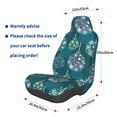 thumbnail image 3 of Wukai whiter Snowflake balloons Full Set Car Seat Covers with Soft Padding Universal Auto Front Seats Protector and Cushion Mat, 3 of 5