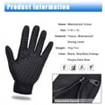 thumbnail image 5 of Winter Thermal Gloves Touch Screen Glove Water Resistant Windproof Warm for Driving Cycling Running, 5 of 10