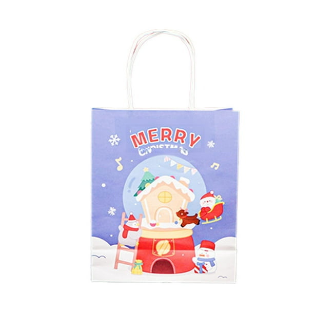 Bolsa de Regalo de Navidad con Patrón Aleatorio, Bolsa de Regalo de , Bolsa de Recuerdo de Fiesta para Galletas, Y Recuerdos