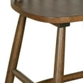 thumbnail image 4 of Christopher Knight Home Rustic Dining Chairs with Slatted Backs, Solid Wood Frame, Walnut, Set of 2, 4 of 8