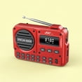 thumbnail image 3 of Radio Portátil Multifunción Con Búsqueda Automática De Emisoras, Radio De Banda Completa, Unidad De Audio, Reproductor De MP3, Reproductor De Audio Para Exteriores Y Manual chino rojo, 3 of 9