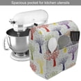 thumbnail image 2 of Nature Stand Mixer Cover, Repeated Print of Sparrows Settled Colorful Cartoon Trees Bird Patterns, Kitchen Appliance Organizer Bag Cover with Pockets, 5 Quarts, Indigo and Multicolor, by Ambesonne, 2 of 4