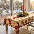 thumbnail image 3 of 2026 Christmas Indoor Home Decor Christmas Tablecloth Decor Waterproof Washable Xmas Holiday Table Cover Festive Printed Rectangle Table Cloth For Dining Table Kitchen Party Indoor Outdoor, 3 of 6