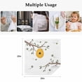 thumbnail image 5 of Cloth Napkins Set of 2 - 20x20 Inches, Bees Branches Washable Reusable Table Napkins, Farmhouse Spring Botanical Watercolor Soft & Absortbent Dining Napkin for Party Wedding Hotel Restaurant, 5 of 8
