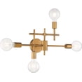 thumbnail image 1 of Nuvo 60/6871 Vanity Delphi Fini Doré Vieilli, 4 Light, 1 of 1