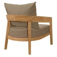 thumbnail image 5 of Modway Brisbane 3-Piece Teak Wood Outdoor Patio Set in Natural Light Brown, 5 of 10