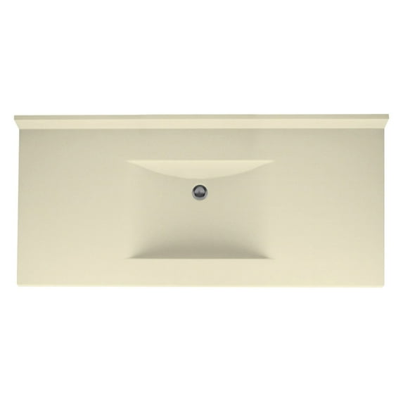 Swanstone 43W x 22D in. Contour Solid Surface Vanity Top