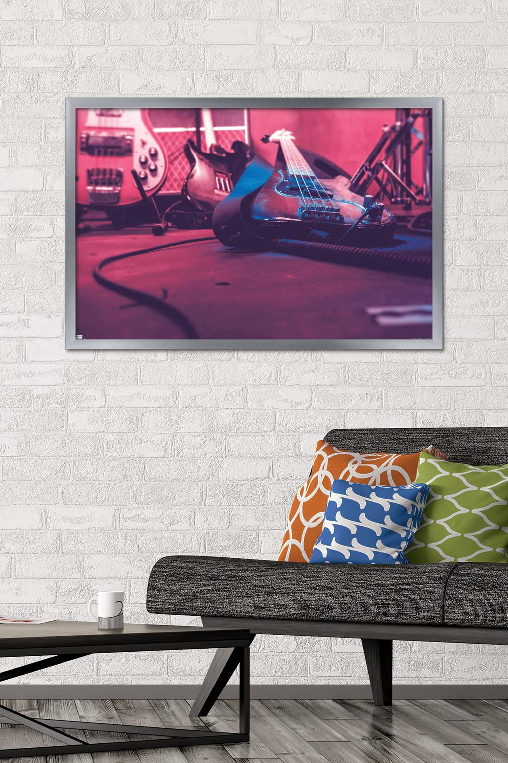 Guitar Close-Up Wall Poster, 22.375" x 34" Framed