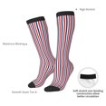 thumbnail image 5 of Knee High Socks for Women Red White And Blue Striped Long Tube Sock Uniform Socks, 5 of 7