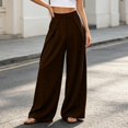 thumbnail image 4 of Women Wide Leg Work Pants High Waisted Trousers with Pockets,Business Casual Outfits, Formal Office Daily Wear, Professional Interview Teacher Pants, 4 of 6