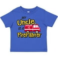 thumbnail image 3 of Inktastic My Uncle is a Firefighter with Fire Truck Boys or Girls Toddler T-Shirt, 3 of 5