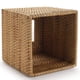 thumbnail image 3 of Square Rattan Tissue Box Cover, Hand Woven Wicker Tissue Holder, 5.7 X 5.7 X 5.7 Inches, Wood Color Fg-Good, 3 of 4