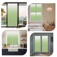 thumbnail image 6 of Vibrant Green Window Privacy Film and White Gradient Decorative Glass Window Film UV Blocking Static Cling Non-Adhesive Sticker Covering for Home Door 23.6 x 78.7 inches, 6 of 8