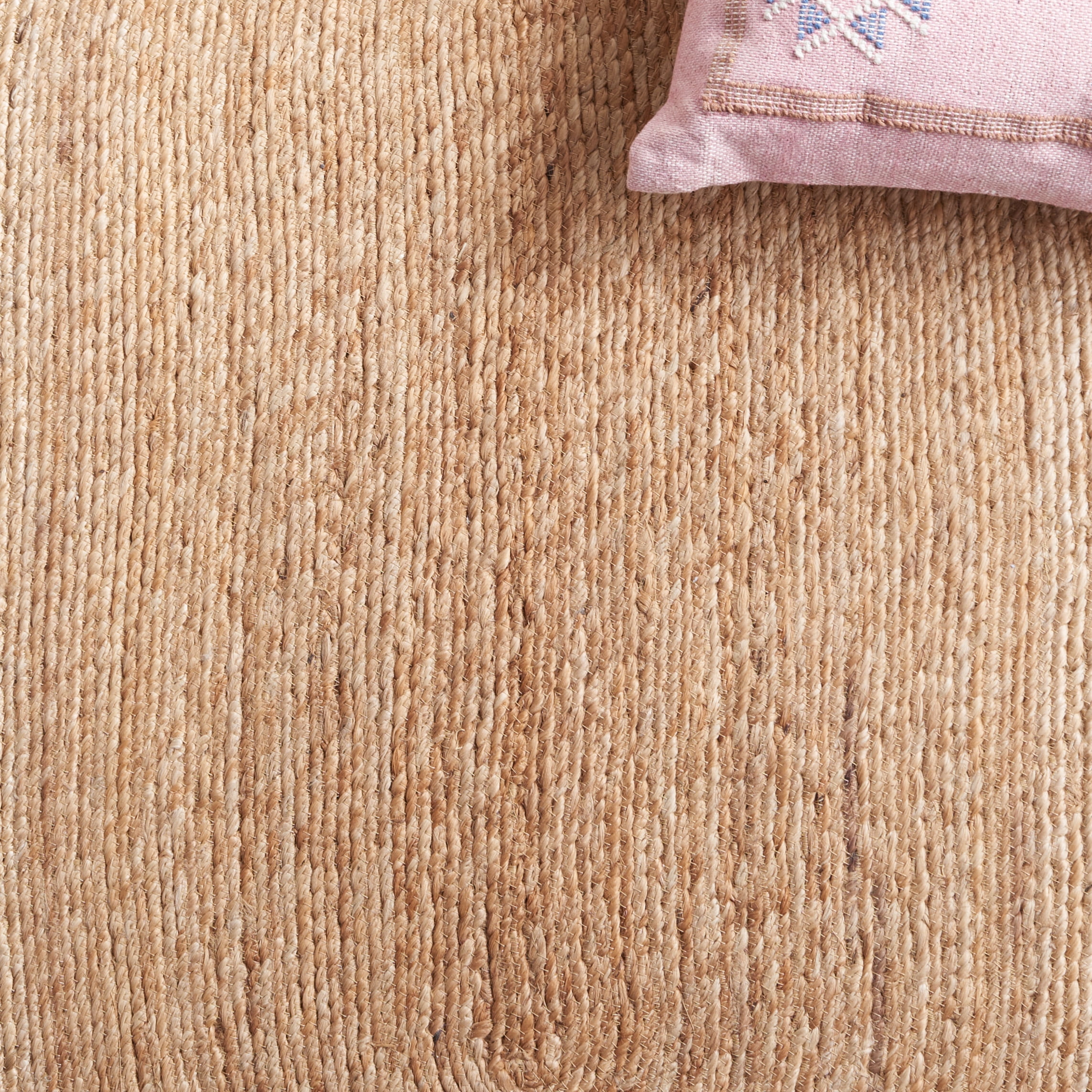SAFAVIEH Natural Fiber Jeanette Geometric Area Rug, Natural, 4' x 4' Round