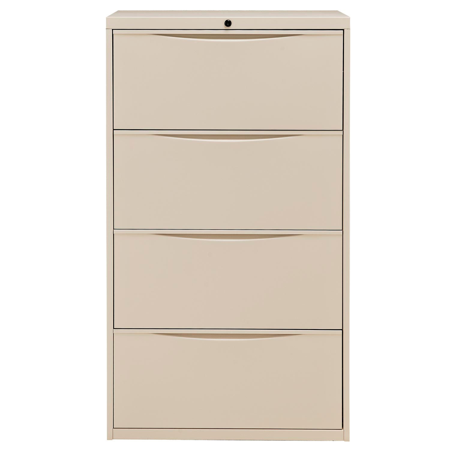 Famous Brand LF-30-4D-PUTTY 30 Premium Lateral File Cabinet 4 Drawer Putty