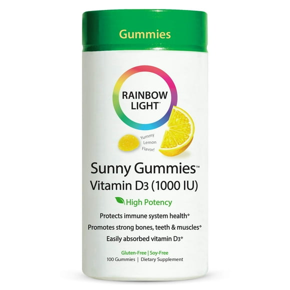 Gomitas con vitamina D Rainbow Light Sunny 1000 UI 100 gomitas