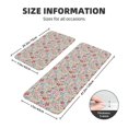 thumbnail image 2 of Honeii Trendy Floral Design Print Kitchen Mat [2 PCS] for Floor, Waterproof Non-Slip Rugs, Kitchen Decor,Standing Mat for Floor,Office, Sink, Laundry, 2 of 6