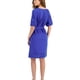 thumbnail image 2 of Tommy Hilfiger Womens Belted Puff Sleeve A-line Dress, blue, S, 2 of 2