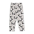 thumbnail image 6 of Uemuo Cute Panda Pattern Women's Wide Leg Palazzo Lounge Pants with Pockets Light Weight Loose Comfy Casual Pajama Pants-X-Large, 6 of 9
