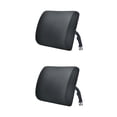 thumbnail image 4 of Transemion Relieve Back Pain Memory Cotton Lumbar Support Pillow Wide Application black 33x32x10cm 2Set, 4 of 6