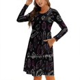 thumbnail image 1 of Robe à Motif Cristal Col Carré Robe d'Été Douce Femmes Élégante Robe à Imprimé Licou Cristaux de Cristal, 1 of 5