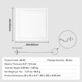 thumbnail image 6 of SKYSHALO Drop-In Ceiling Panels, Set of 48, 20x20 inch, Crafted from High-Quality Polystyrene, Simplified Mounting or Trimming, Adhesive Ceiling Panels, Ideal for Enhancing Home or Office Ceilings, 6 of 9