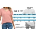 thumbnail image 5 of MOSHU 2 Pack Womens T Shirts V Neck Casual Tops Short Sleeve Comfort Fit Shirts for Women, 5 of 9