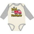 thumbnail image 3 of Inktastic My Dad is a Firefighter with Fire Truck Boys or Girls Long Sleeve Baby Bodysuit, 3 of 5