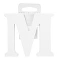 thumbnail image 4 of Cousin DIY 3" White Wood Letter M, 4 of 8