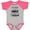 Baseball Heather and Hot Pink, variant on Inktastic My Mom is a Nurse and a Hero Boys or Girls Baby Bodysuit