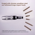 thumbnail image 3 of Manual Drive Impact Driver, Large Torsion 6 Bits 7Pcs Drive Impact Screwdriver  For Home Decorating, 3 of 8