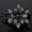 A, variant on EGNMCR Hair Clips Rhinestone Double Flower Hair Clip,Flexible Pearls Design Women Hair Dovetail Clip Hair Clip