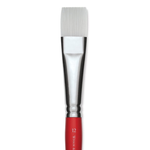 Winsor and Newton University Brush - Flat, Size 12, Short Handle