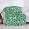 thumbnail image 3 of Fotbe Christmas French Bulldog Manta de Franela con Estampado, Manta Ultrasuave para Cama, Sofá, Auto, Hipoalergénica y Antibolitas-60"x50", 3 of 6
