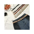 thumbnail image 6 of INSPIRE CHIC Women's Braided Belt Square Buckle Versatile for Coat Jeans Decorative Belts, 6 of 6